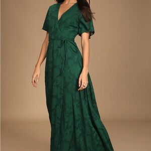 Elegant Green Maxi Dress